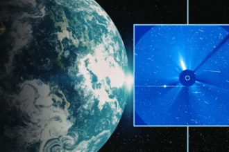 Badai matahari terkuat sepanjang sejarah yang tertangkap di bumi/Foto: space