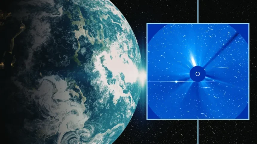 Badai matahari terkuat sepanjang sejarah yang tertangkap di bumi/Foto: space