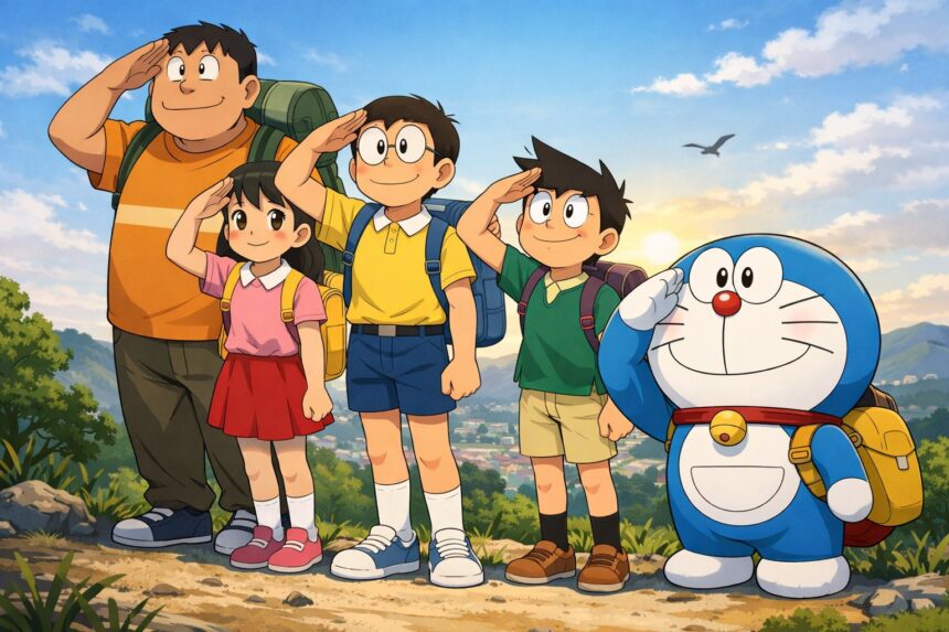 Doraemon dan sahabat-sahabatnya/ Foto: X