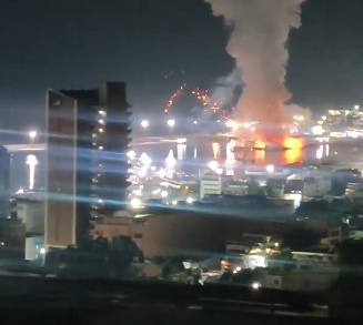 Tagkapan layar bom membangunkan warga Caracas Venezuela/ Foto: X