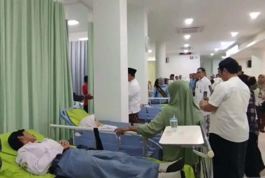 Para siswa keracunan MBG dirawat di rumah sakit di Kudus/ Foto: capture ANTARA