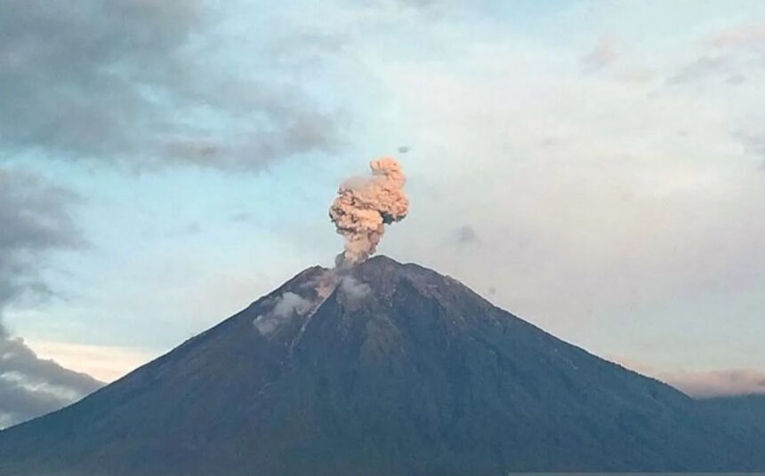 Tampilan erupsi Gunung Semeru/ Foto: ANTARA