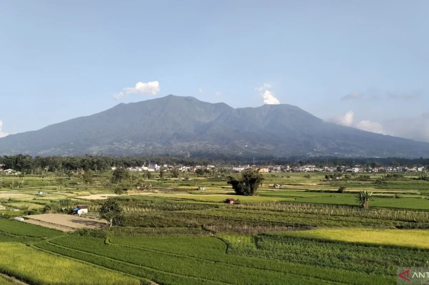 Gunung Marapi di Kabupaten Agam dan Kabupaten Tanah Datar, Sumatera Barat/ Foto: courtesy ANTARA