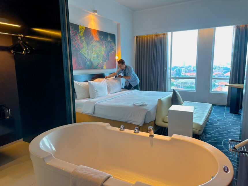 Salah satu kamar di Artotel Surabaya yang cocok untuk staycation/dok.istimewa