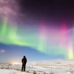 Aurora akibat badai matahari/ Foto: space