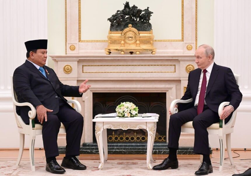 Presiden Prabowo dan Presiden Putin / Foto: setneg