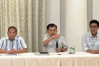 Jusuf Kalla saat menggelar jumpa pers/ Foto: capture ANTARA