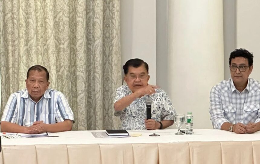 Jusuf Kalla saat menggelar jumpa pers/ Foto: capture ANTARA
