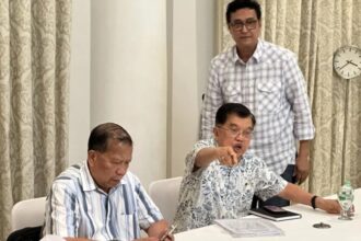 Jusuf Kalla ketika jumpa pers/ Foto: capture ANTARA