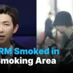 RM BTS dan foto saat tertangkap merokok di Jepang/ Foto: allkpop