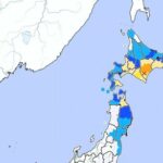 Lokasi gempa bumi/ Foto: kyodo