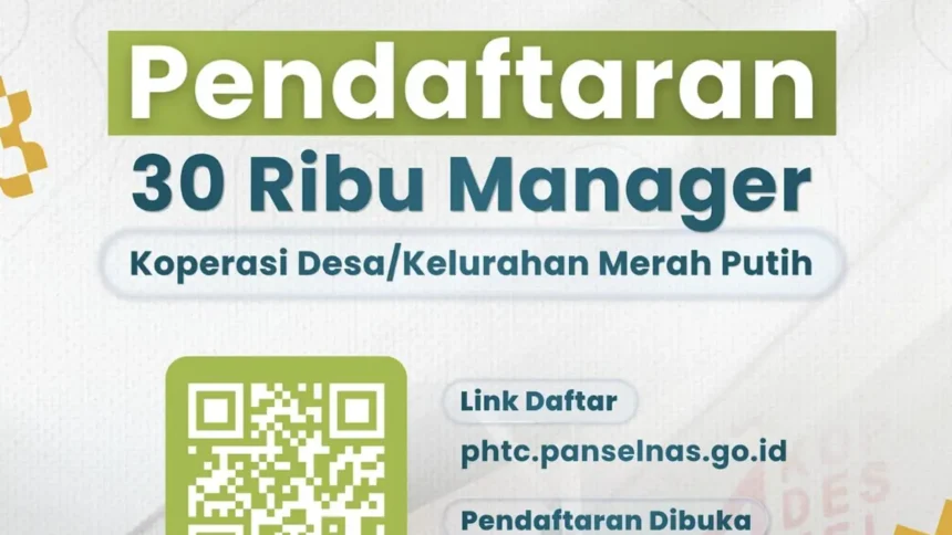 Tampilan pendaftaran pekerjaan koperasi desa/ Foto: Ist