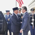 Menhan Sjafrie bertemu Menteri Perang AS Pete Hagseth / Foto: Kemhan