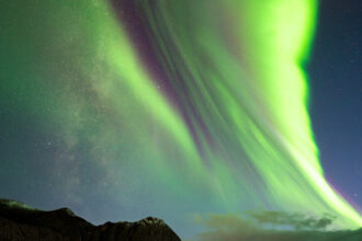 Penampakan Aurora/ Foto: time and date