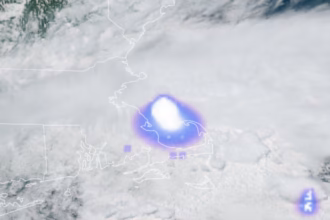 Penampakan satelit ledakan meteor di atas AS/ Foto: the guardian