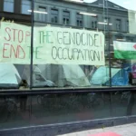 Mahasiswa Universitas Ghent menggelar aksi pro-Palestina, mengutuk serangan Israel terhadap Gaza / Foto: middle east monitor