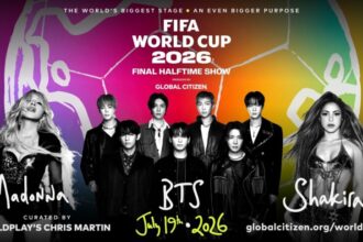 Poster BTS, Madonna dan Shakira mengisi FIFA World Cup 2026/ Foto: Yonhap