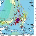 Peta sebaran gempa tektonik di wilayah Sulawesi Utara dan sekitarnya/ Foto: BMKG