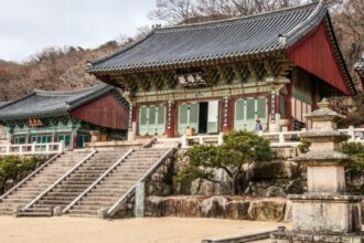 Kuil Buddha yang ada di Busan Korea Selatan/ Foto: Yonhap
