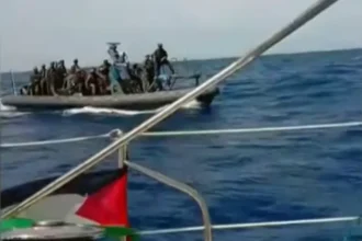 Tangkapan layar pasukan Israel cegat Armada Global Sumud/ Foto: Aljazeera