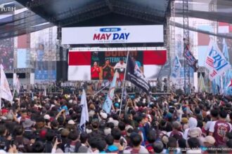 Hari Buruh Internasional di Jakarta/ foto: youtube