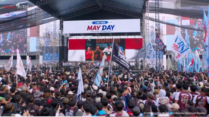 Hari Buruh Internasional di Jakarta/ foto: youtube