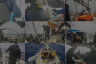 Tangkapan layar pengepungan Global Sumud Flotilla oleh militer Israel/ Foto: Anadolu