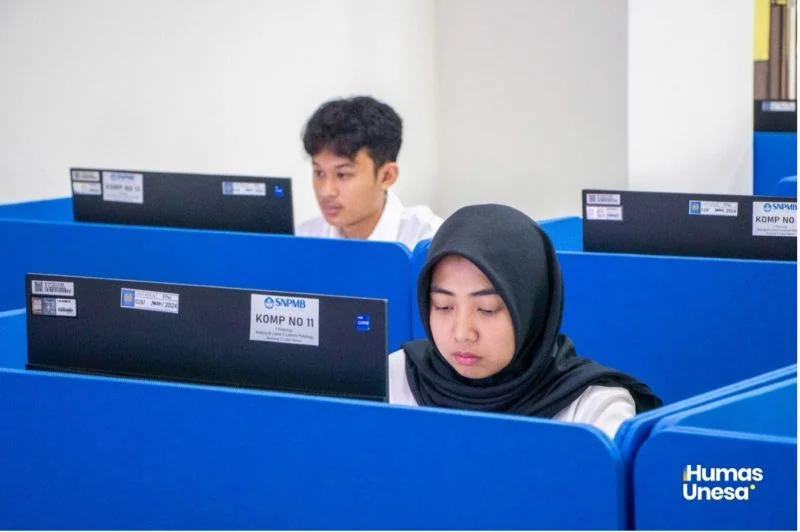 Peserta UTBK SNBT/ Foto: Humas Unesa