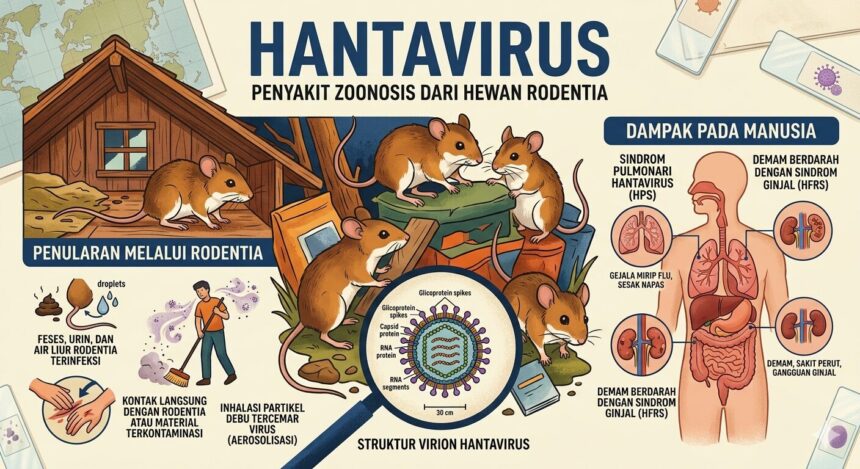 Ilustrasi penularan Hantavirus/ Foto: Ist