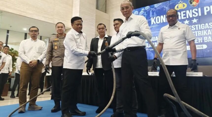 Jumpa pers Bareskrim Polri terkait listrik mati di Sumatera/ Foto: courtesy ANTARA