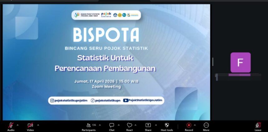 Webinar Bincang Seru Pojok Statistik (BISPOTA 2)/aktual.co.id