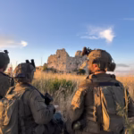 Gambar yang dirilis oleh IDF menunjukkan pasukan Israel di Kastil Beaufort di Lebanon selatan/ Foto: APNews