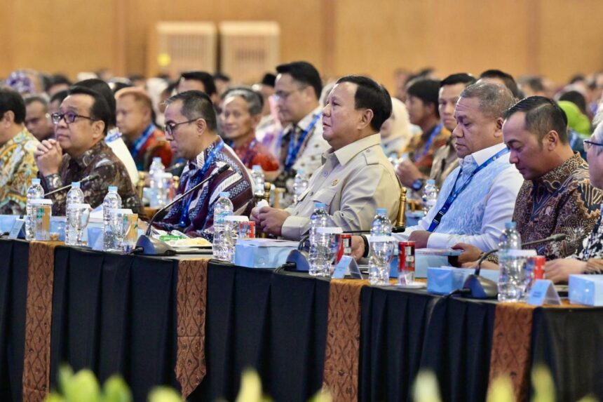 Presiden Prabowo saat menghadiri Sarasehan Kebangsaan Konvensi Sains, Teknologi, dan Industri Indonesia (KSTI) Tahun 2026 / Foto: Setneg