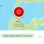 Titik gempa bumi di Palu, Sulteng/ Foto: capture ANTARA
