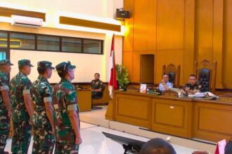 Empat personel Tentara Nasional Indonesia (TNI) terkait kasus dugaan penganiayaan Wakil Koordinator KontraS Andrie Yunus/ Foto: courtesy ANTARA