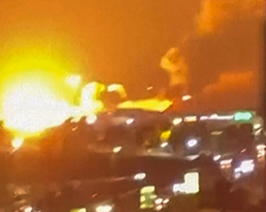 Tangkapan layar serangan AS terhadap Iran/ Foto: The Guardian