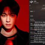V BTS dan postingannya (kanan)/ Foto: Allkpop