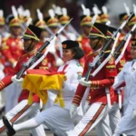 Prosesi upacara kemerdekaan di Istana Merdeka/ Foto: ANTARA