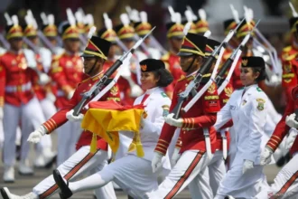 Prosesi upacara kemerdekaan di Istana Merdeka/ Foto: ANTARA