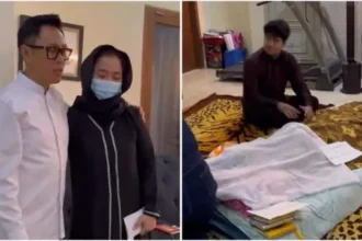 Vega bersama teman-teman artis yang melayat/ Foto: RCTI