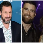 Adam Sandler (kiri) pasangan Travis Kelce dan Taylor Swift/ Foto: variety