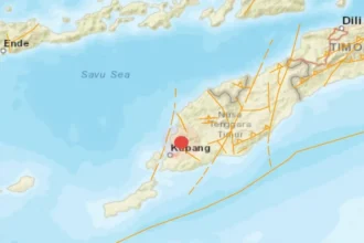 Titik gempa di Kupang/ Foto: capture ANTARA