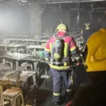 Lokasi kejadian kebakaran pub di Bangkok/ Foto: Anadolu