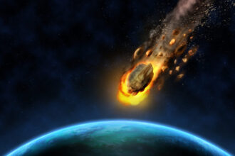 Ilustrasi meteor saat memasuki bumi/ Foto: freepik