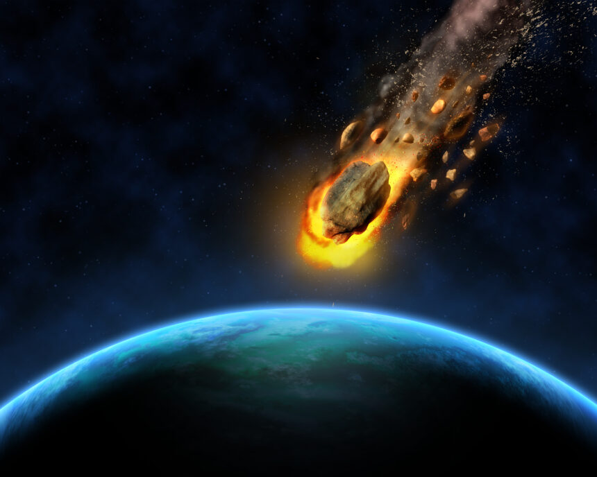 Ilustrasi meteor saat memasuki bumi/ Foto: freepik