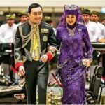Pengiran Raabi'atul Adawiyyah (kanan) bersama Pengiran Muda Abdul Malik/ Foto: New Strait Times