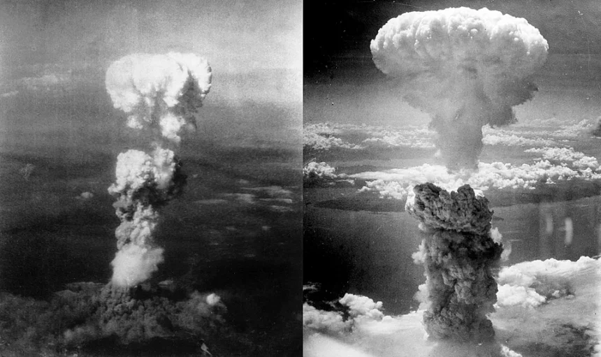 Awan cendawan akibat bom atom di Nagasaki/ Foto: wikipedia