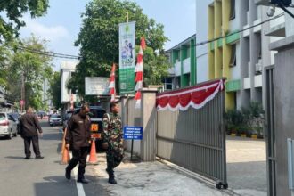 Penampakan sekolah yang ditemukan senjata api/ Foto: ANTARA