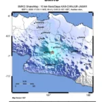 Pusat gempa bumi di Cianjur/ Foto: BMKG