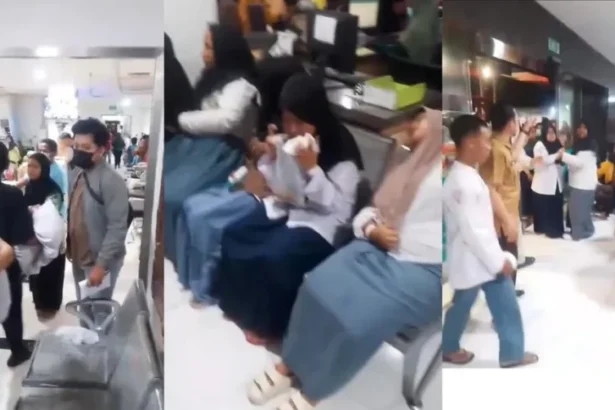 Suasana siswa keracunan MBG di Sidorajo/ Foto: TikTok